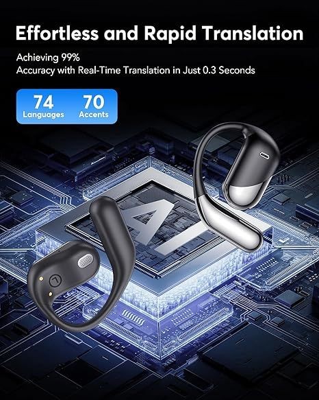 AI Language Translator Earbuds – Speak 144 Languages Instantly