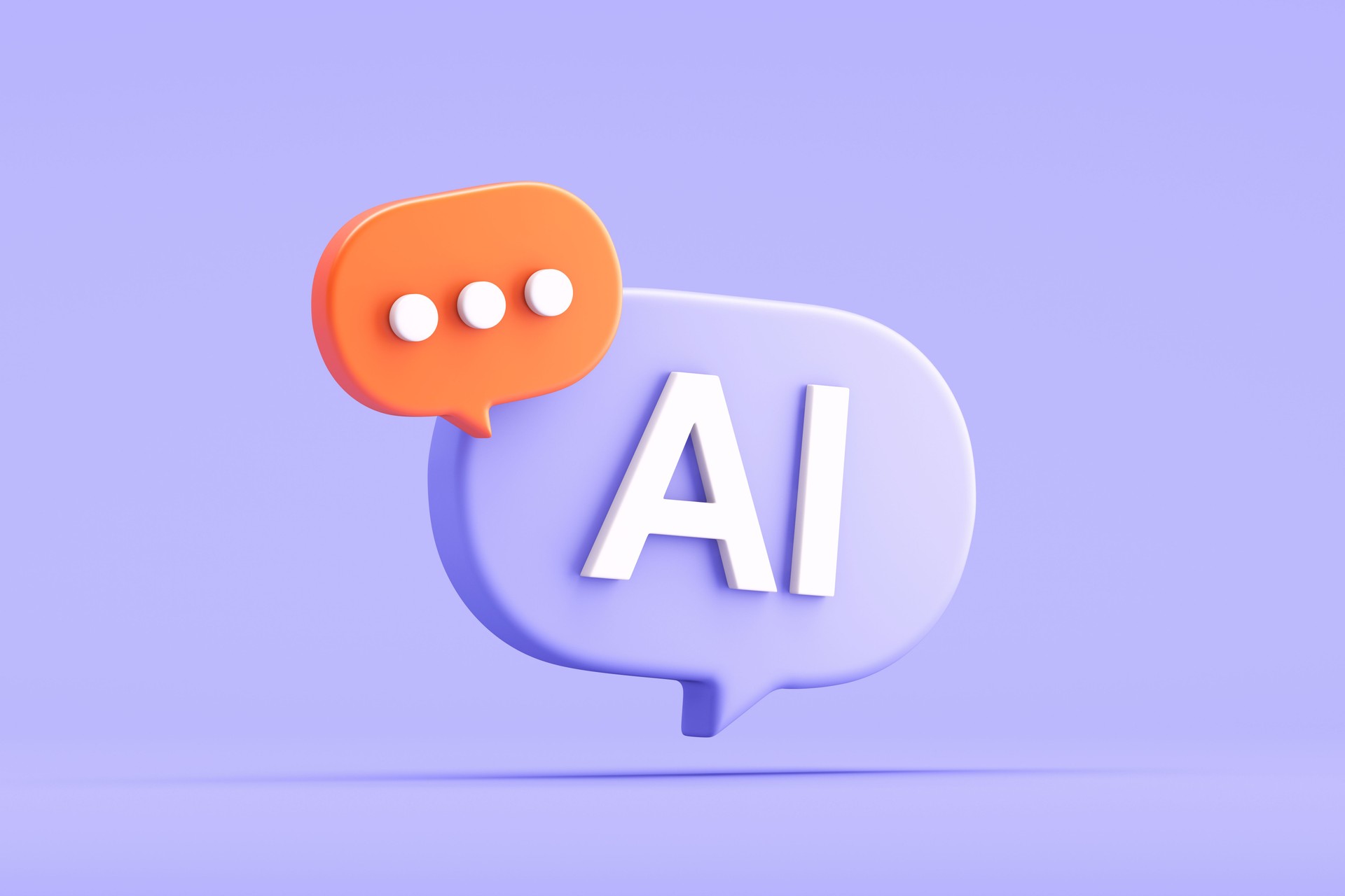 Chat Bubbles with AI Symbol